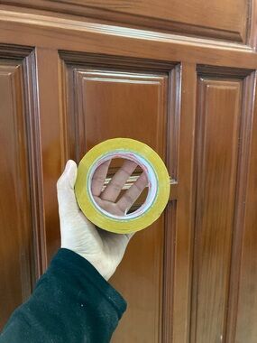 Yellow Adhesive Tape Roll